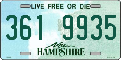 NH license plate 3619935