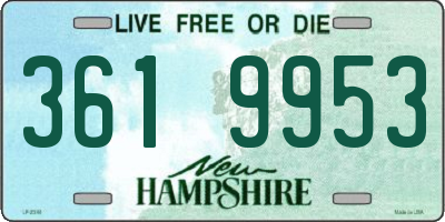 NH license plate 3619953