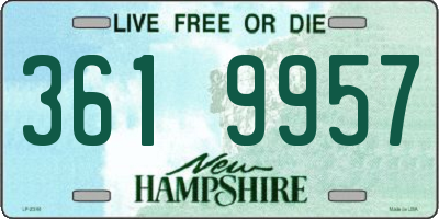 NH license plate 3619957