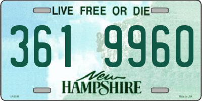 NH license plate 3619960