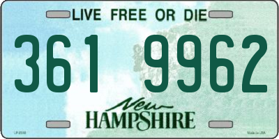 NH license plate 3619962