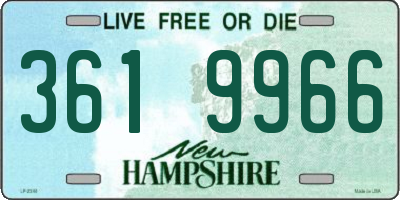 NH license plate 3619966