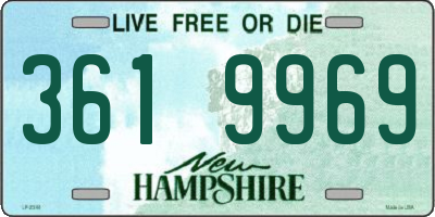 NH license plate 3619969