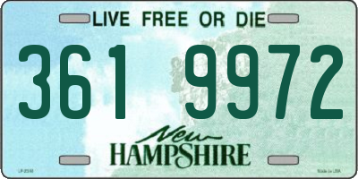 NH license plate 3619972