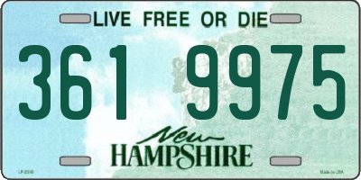 NH license plate 3619975