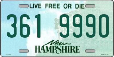 NH license plate 3619990