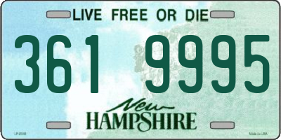 NH license plate 3619995