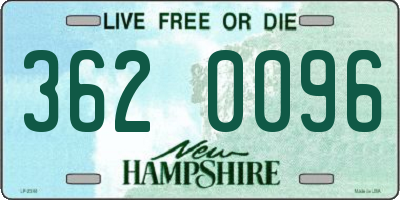 NH license plate 3620096