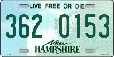 NH license plate 3620153