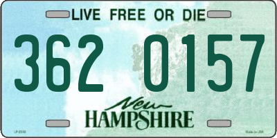NH license plate 3620157