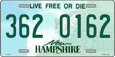 NH license plate 3620162