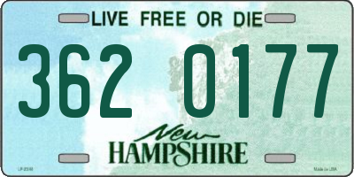 NH license plate 3620177