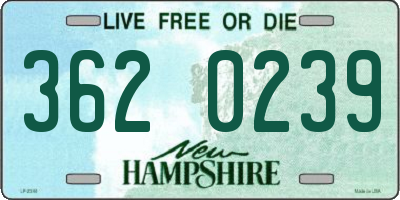 NH license plate 3620239
