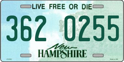 NH license plate 3620255