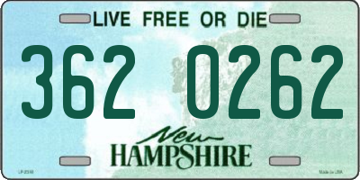 NH license plate 3620262