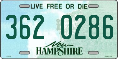 NH license plate 3620286