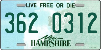 NH license plate 3620312