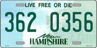 NH license plate 3620356