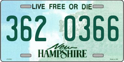 NH license plate 3620366