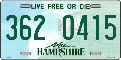 NH license plate 3620415