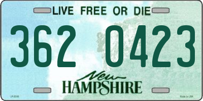 NH license plate 3620423