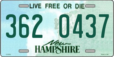 NH license plate 3620437