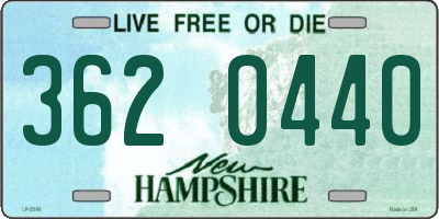 NH license plate 3620440