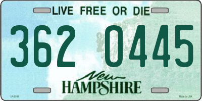 NH license plate 3620445