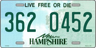 NH license plate 3620452