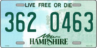 NH license plate 3620463