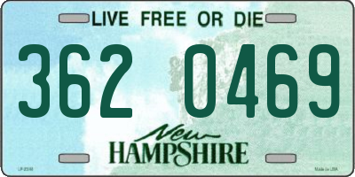 NH license plate 3620469
