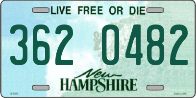 NH license plate 3620482