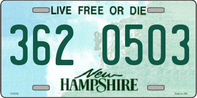 NH license plate 3620503