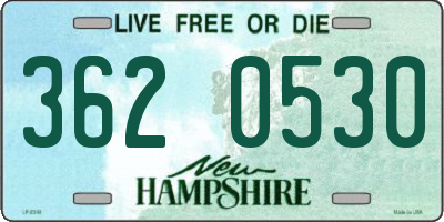 NH license plate 3620530