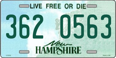 NH license plate 3620563