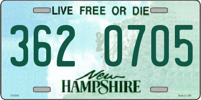 NH license plate 3620705