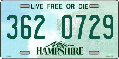 NH license plate 3620729
