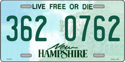 NH license plate 3620762