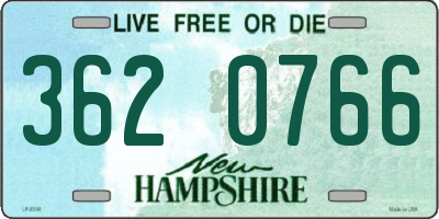NH license plate 3620766
