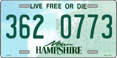 NH license plate 3620773
