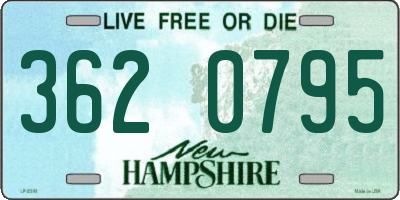 NH license plate 3620795