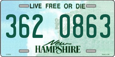NH license plate 3620863