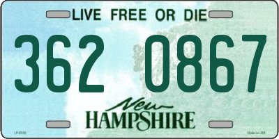 NH license plate 3620867