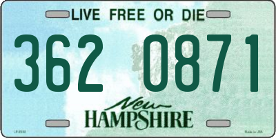 NH license plate 3620871