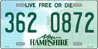 NH license plate 3620872