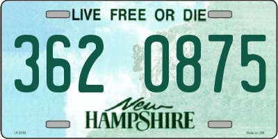 NH license plate 3620875