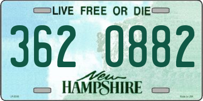 NH license plate 3620882