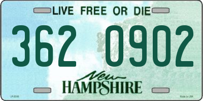 NH license plate 3620902