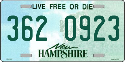 NH license plate 3620923