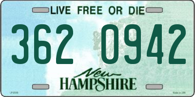NH license plate 3620942